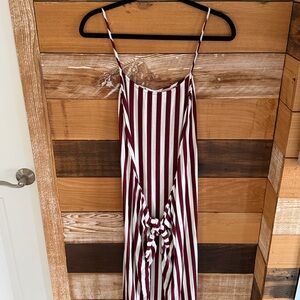 Acacia striped tie dress